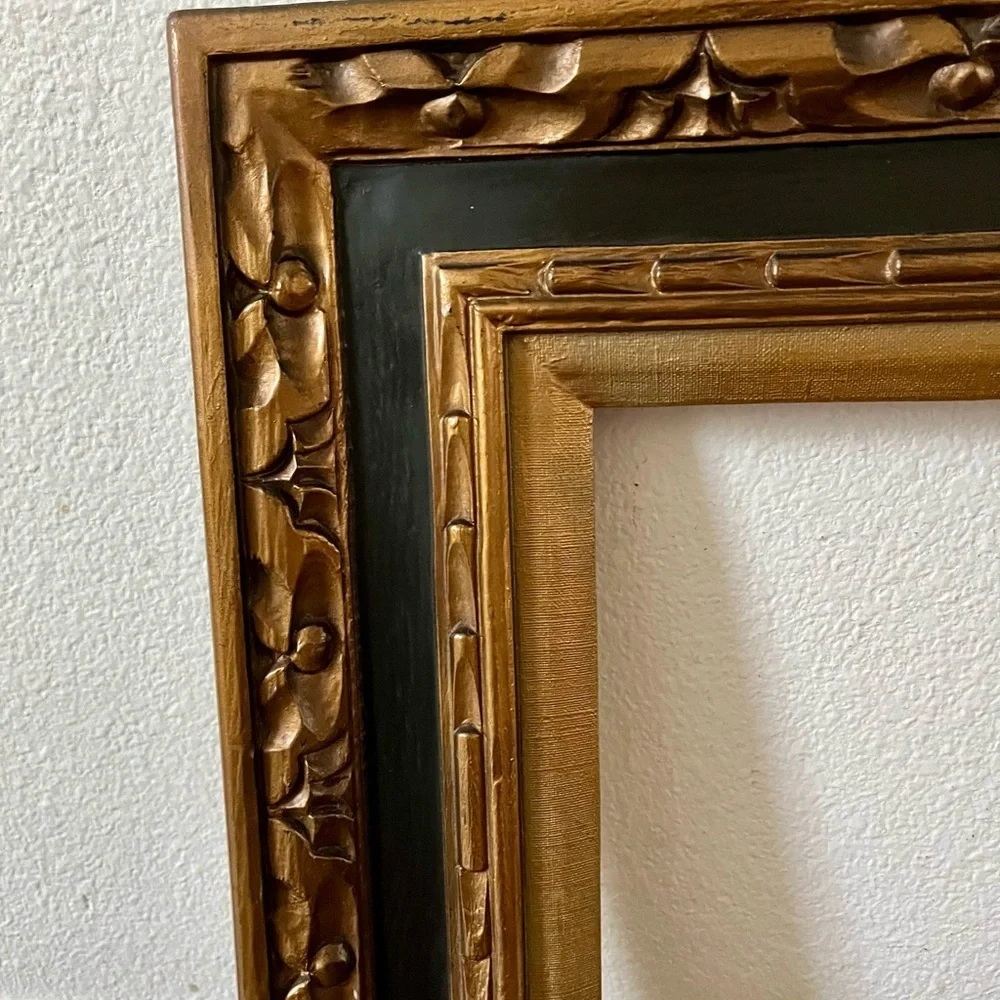 Elegant Gold and Black Decorative Frame 15.5/17.5 inches